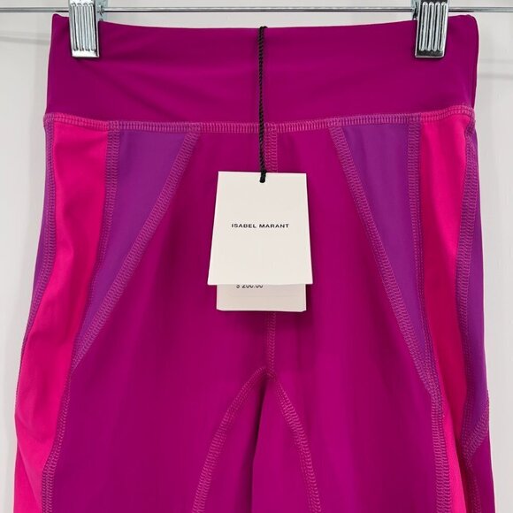 Isabel Marant Short Tiloneo Fuchsia Leggings NWT - Picture 4 of 8